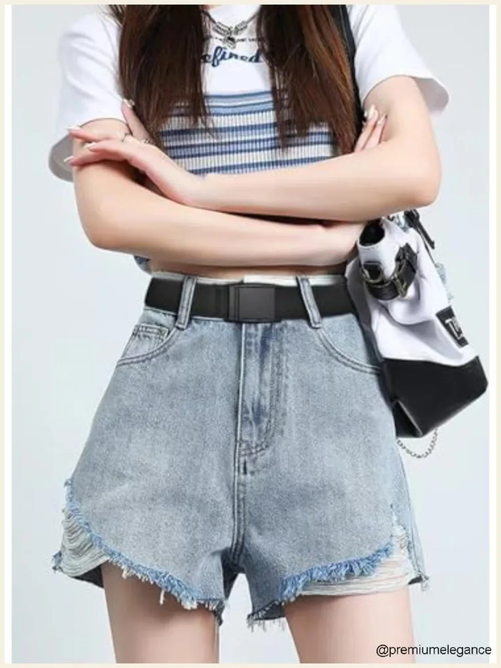 Elastic Invisible Belt Smooth PVC Buckle for Jeans